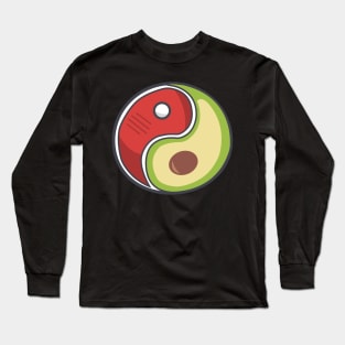 CARTOON KETO YING YANG (keto diet) Long Sleeve T-Shirt